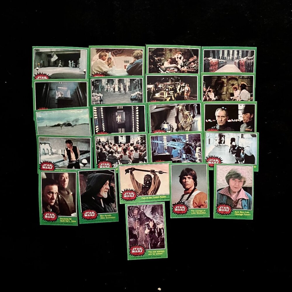22 - Vintage 1978 Original Star Wars 'Series 4' Trading Cards